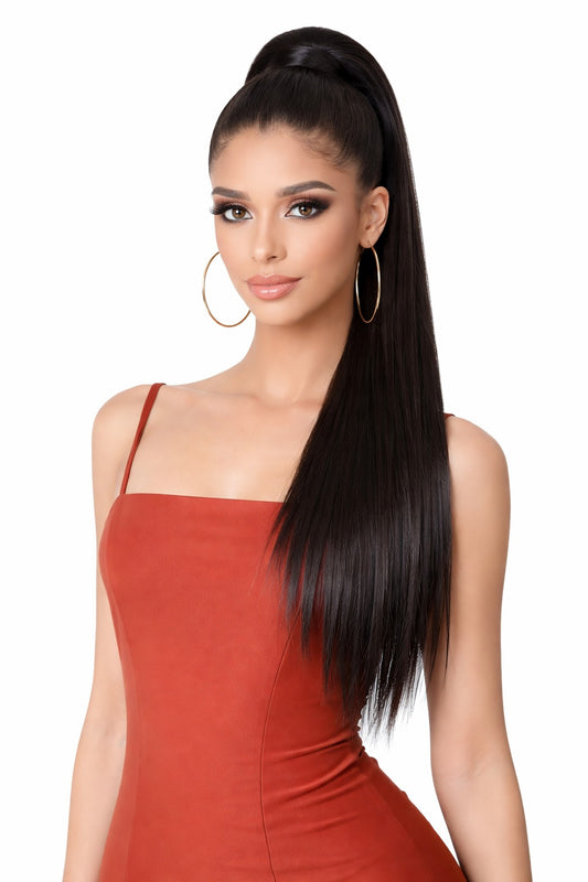 Coleta Tono Natural Mezcla de cabello Humano 28"