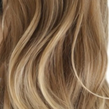 Coleta lacia rubia ceniza       2 looks en 1