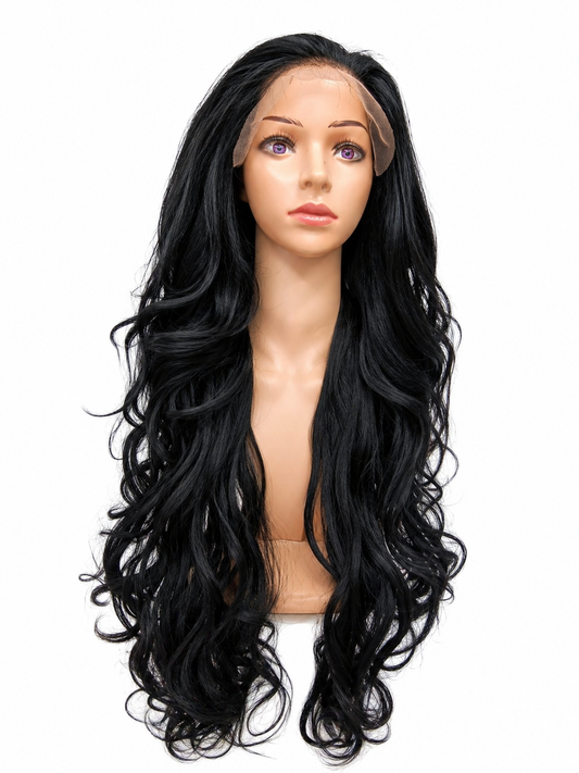 Peluca lace front 13 x 4 libertad de peinado, abundante cabello,