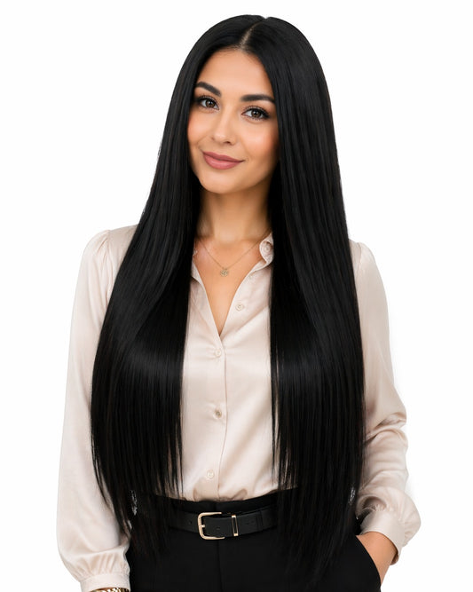 Peluca Nicolle Extra Largo - Negra Lacia Premium