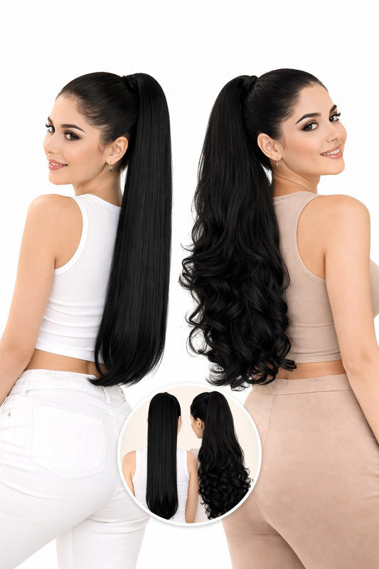 Coleta Negro #1 Intenso        2 looks en 1 lacio y ondulado