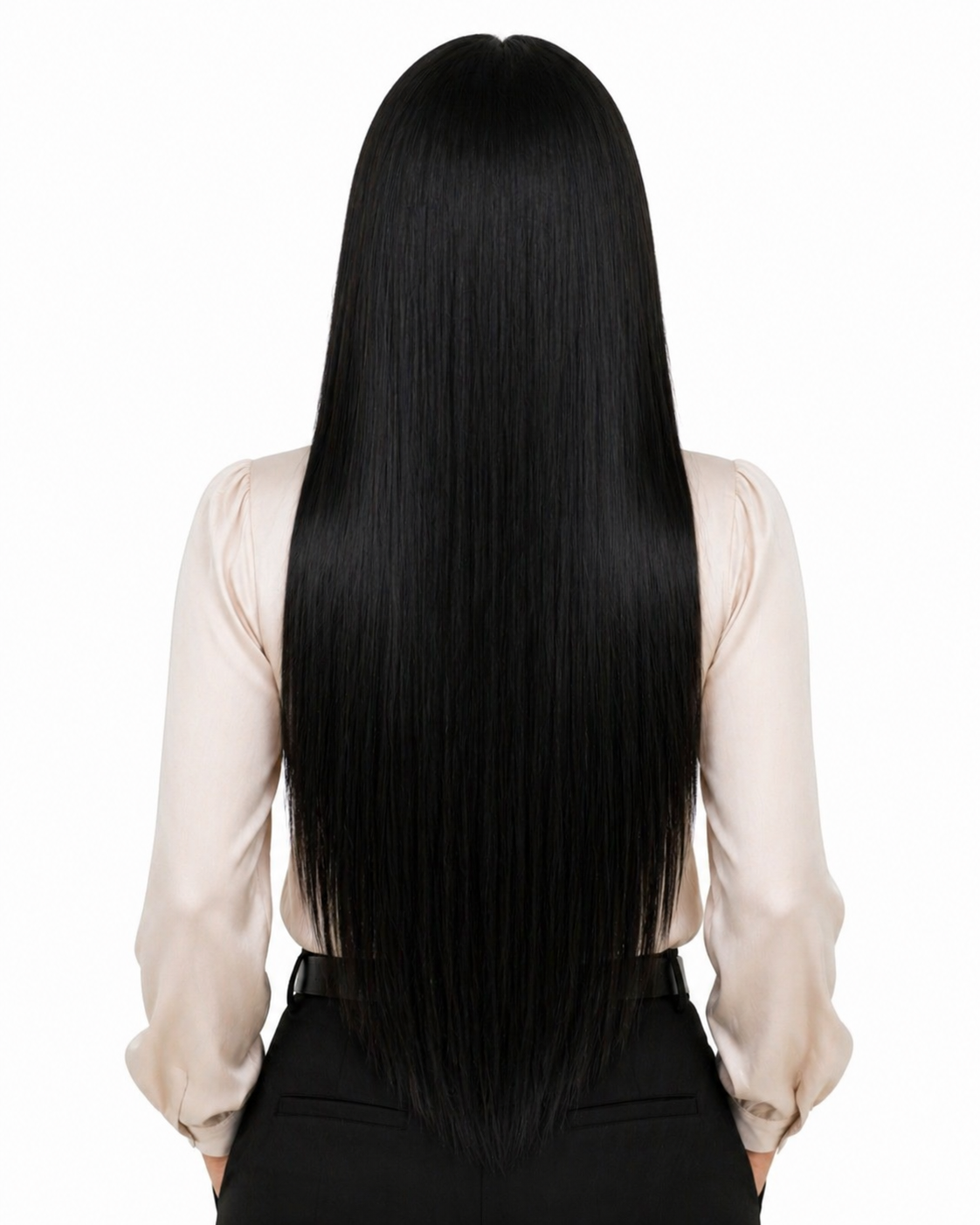 Peluca Nicolle Extra Largo - Negra Lacia Premium